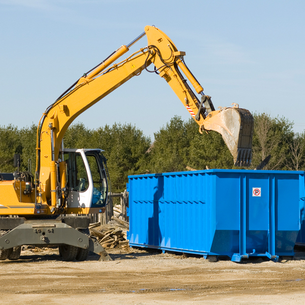 are there any restrictions on where a residential dumpster can be placed in Rush Pennsylvania